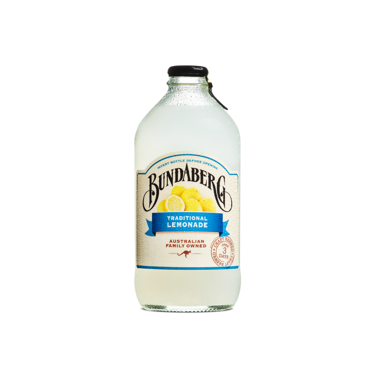Bundaberg Lemonade Glass Bottle 12.7 Oz - 24 Pack