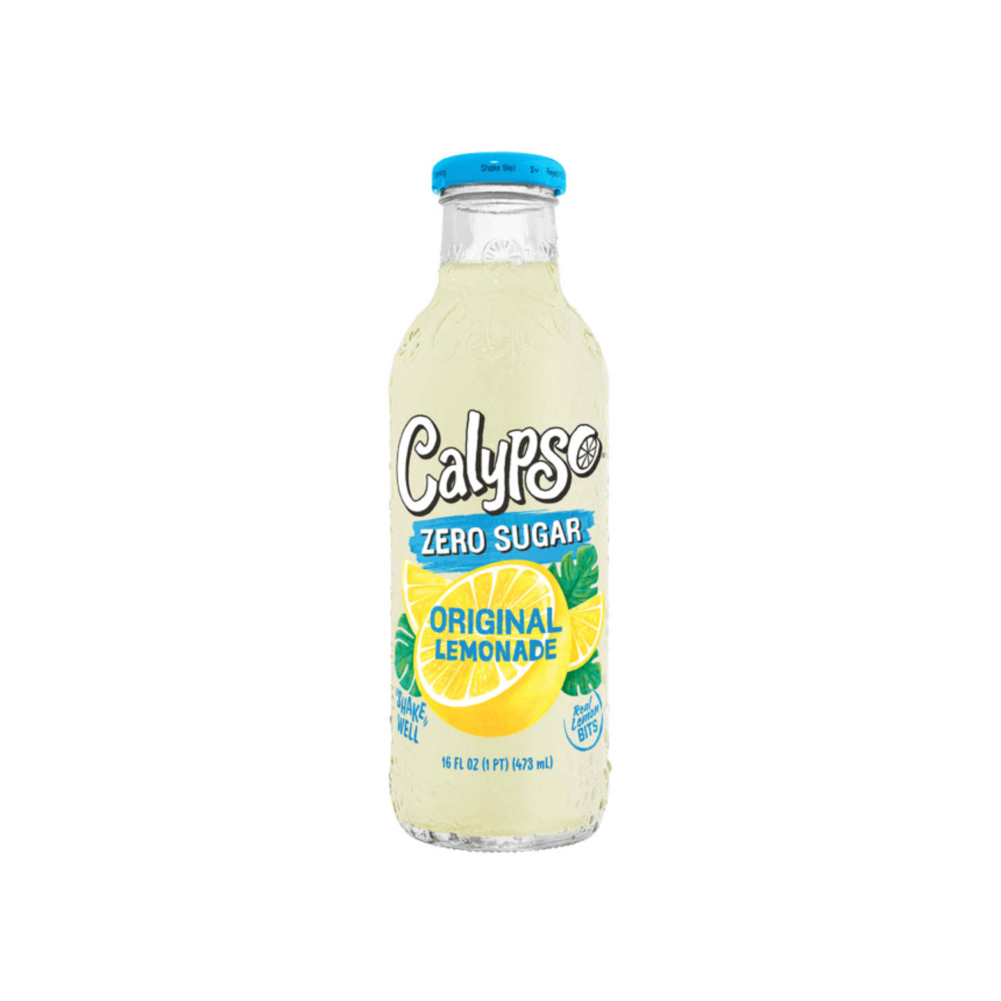 Calypso Original Lemonade Zero Sugar Glass Bottle 16 Oz - 12 Pack