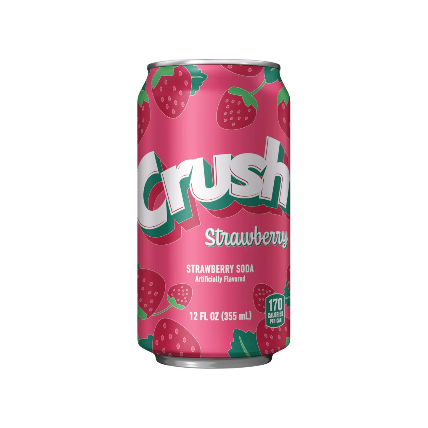 Crush Strawberry Can 12 Oz - 12 Pack