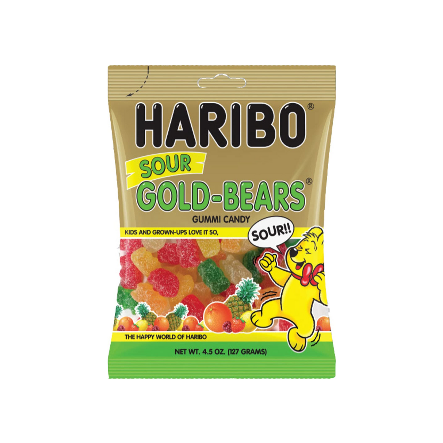 Haribo Sour Gold Bear Gummy HB - 12 Pack