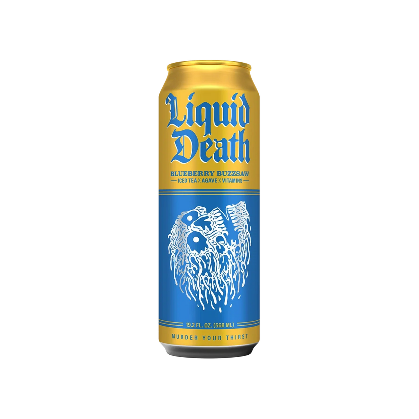 Liquid Death Iced Tea Blueberry Buzzsaw 19.8 Oz - 24 Pack