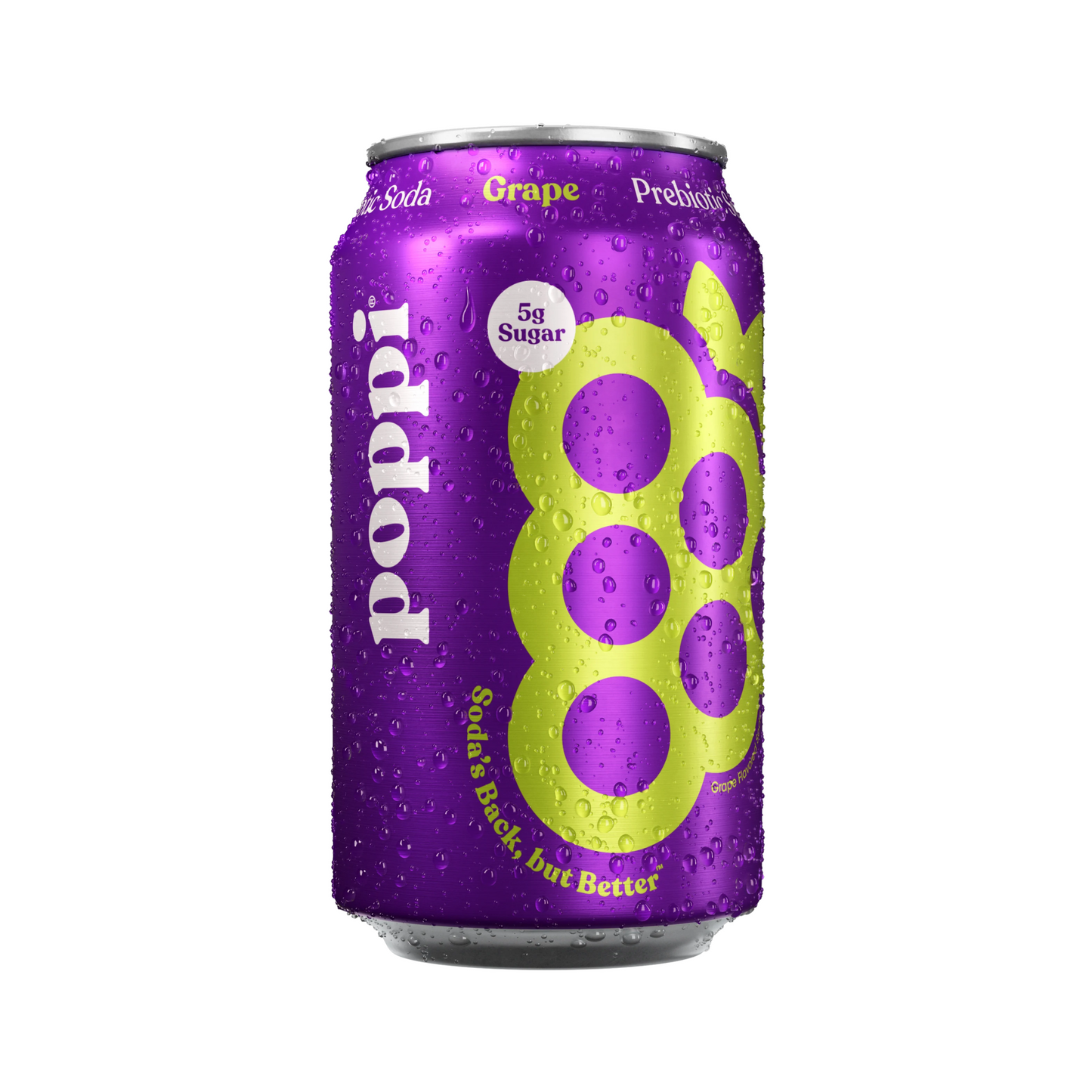Poppi Grape Can 12 Oz - 12 Pack