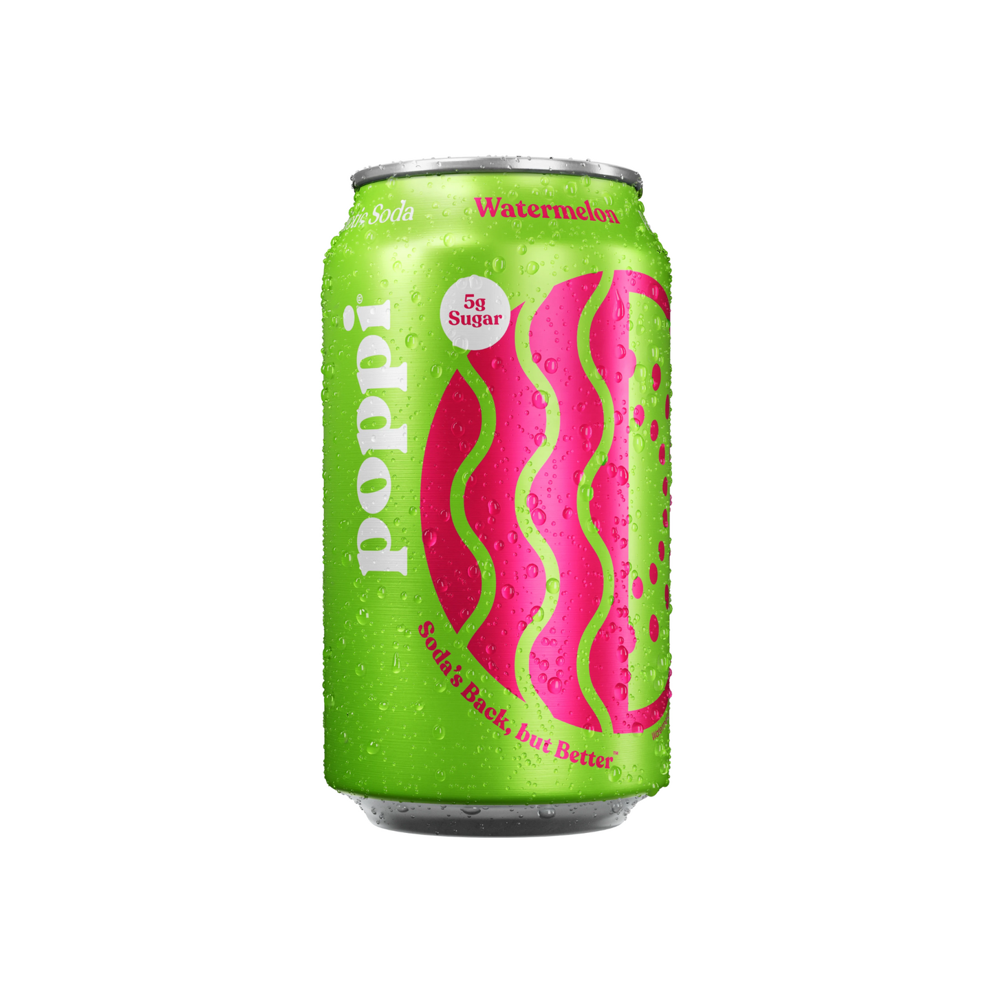 Poppi Watermelon Can 12 Oz - 12 Pack