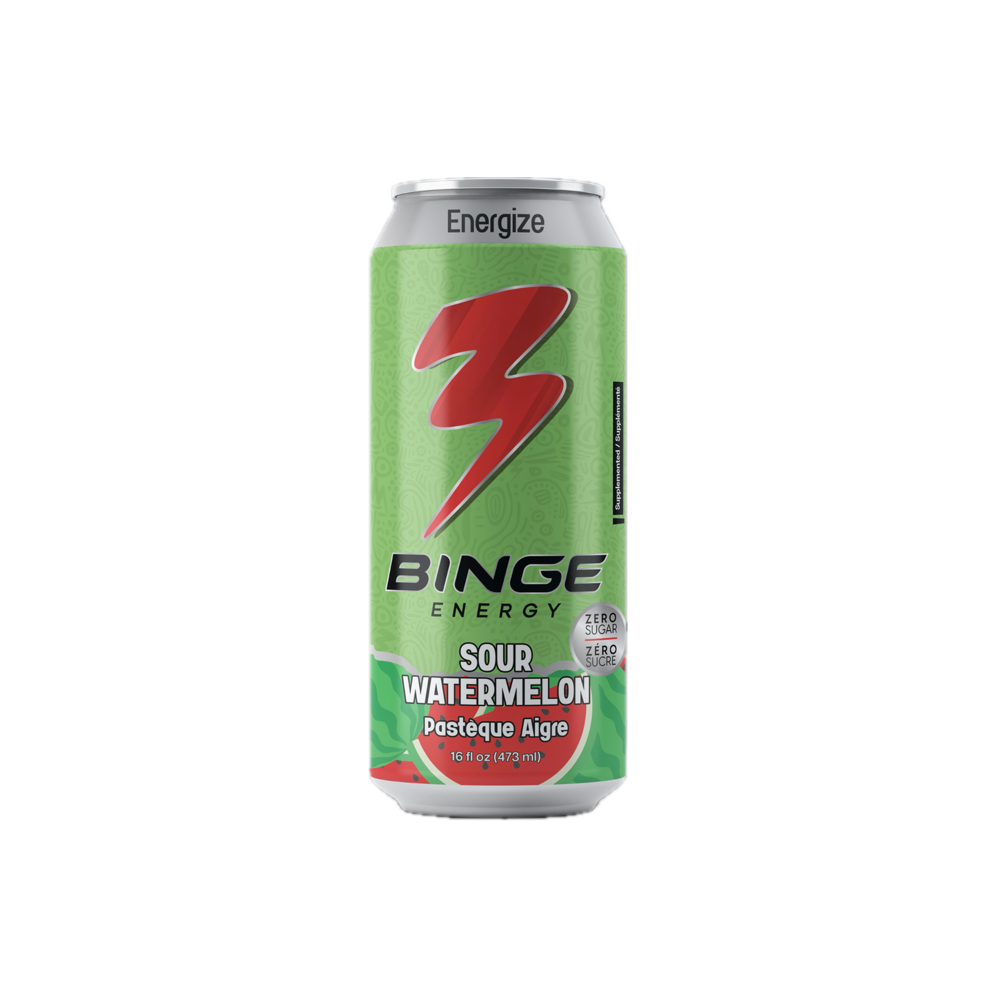 Binge Energy Sour Watermelon 16 Oz - 12 pack