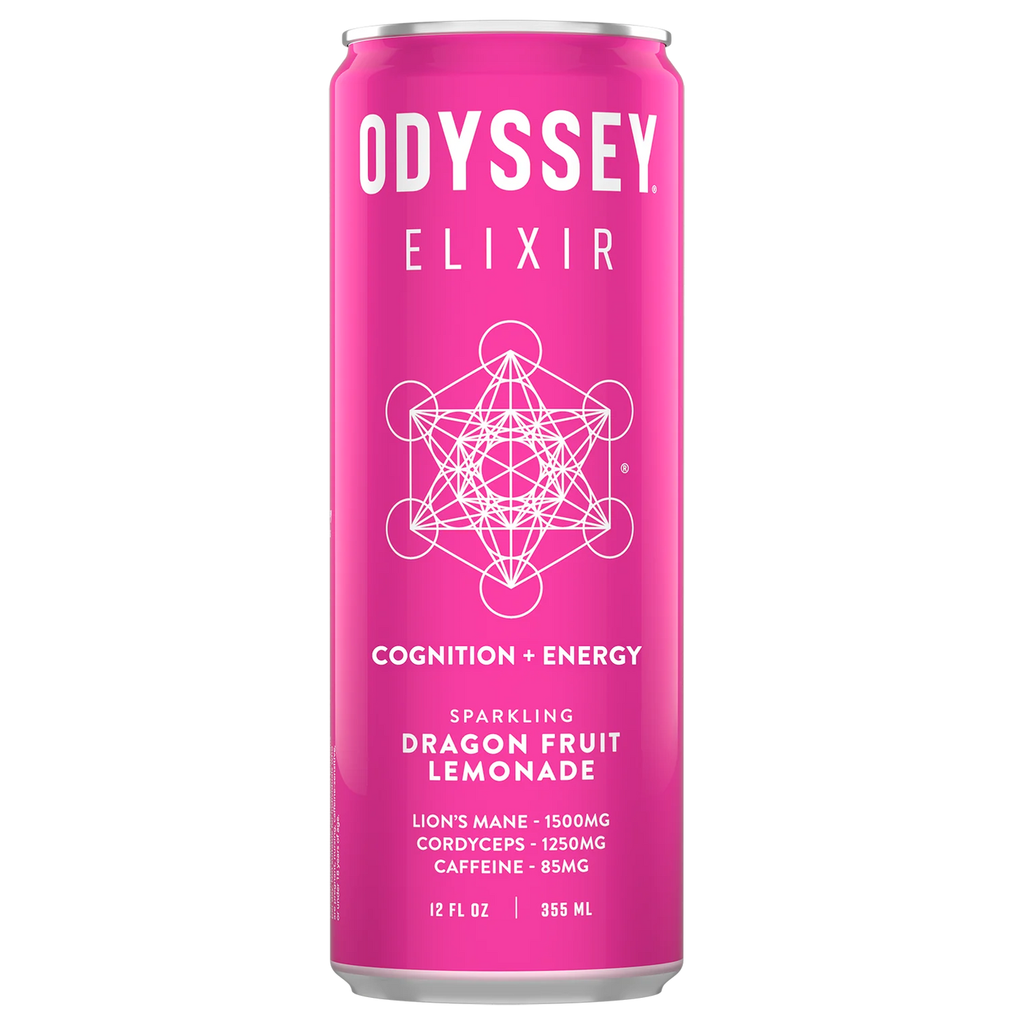 Odyssey Elixir Dragon Fruit Lemonade 12 Oz - 12 Pack
