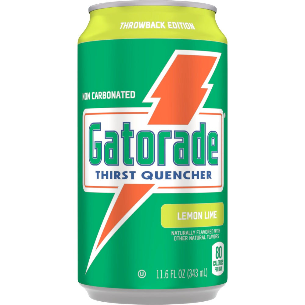 Gatorade Thirst Quencher Lemon Lime Cans 12 Oz - 24 Pack