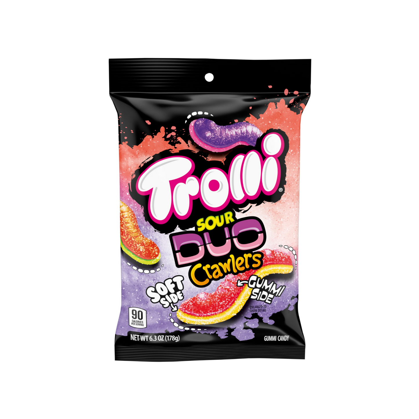 Trolii Sour Duo Crawler Gummy Bag - 12 Pack