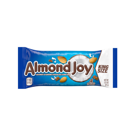 Almond Joy King Size 3.22 Oz - 18 Pack