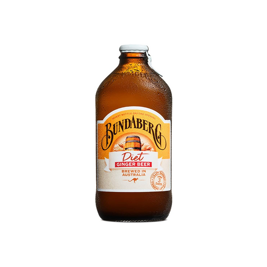 Bundaberg Diet Ginger Beer Glass Bottle 12.7 Oz - 24 Pack