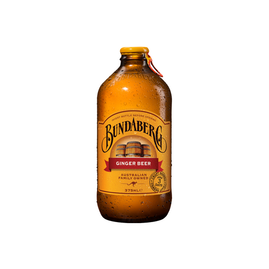 Bundaberg Ginger Beer Glass Bottle 12.7 Oz - 24 Pack