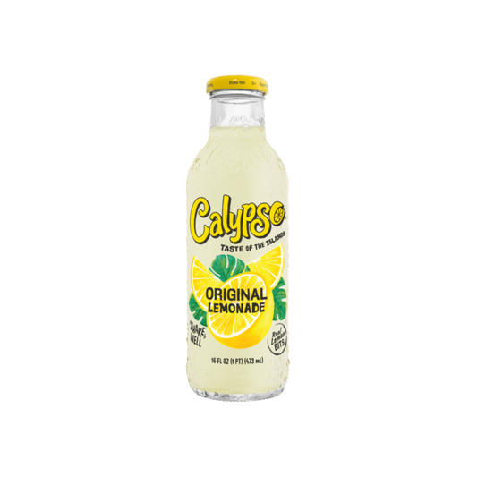Calypso Original Lemonade Glass Bottle 16 Oz - 12 Pack