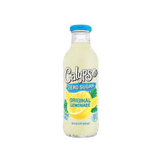 Calypso Original Lemonade Zero Sugar Glass Bottle 16 Oz - 12 Pack