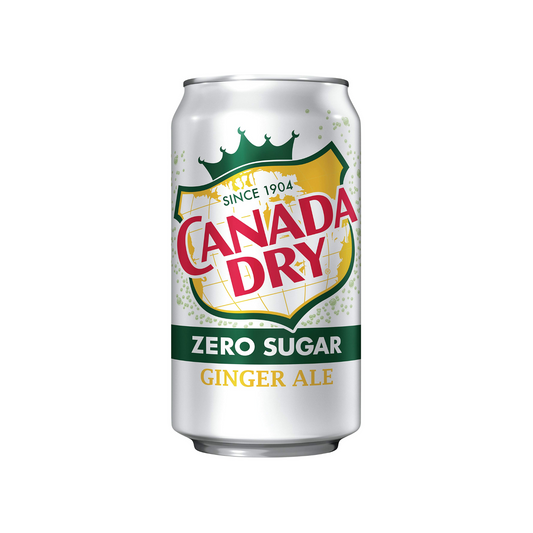 Canada Dry Ginger Ale Zero Can 12 Oz - 12 Pack