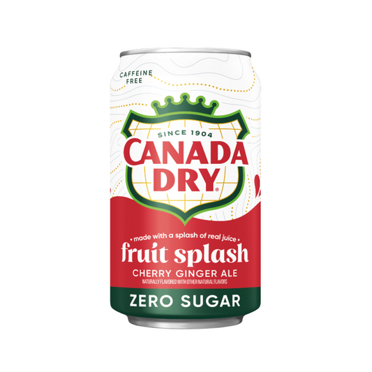 Canada Dry Fruit Splash Zero Can 12 Oz - 12 Pack