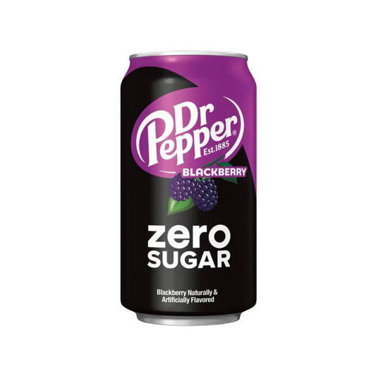 Dr Pepper Blackberry Zero Can 12 Oz - 12 Pack