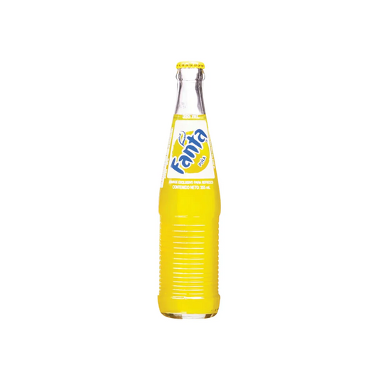 Fanta Pineapple Mexican Glass Bottle 355 ml - 24 Pack