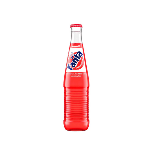 Fanta Strawberry Mexican Glass Bottle 355 ml - 24 Pack