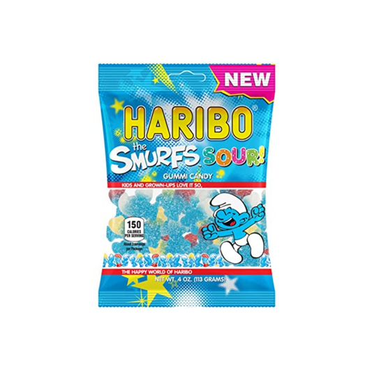 Haribo Smurf Sour Gummy HB - 12 Pack