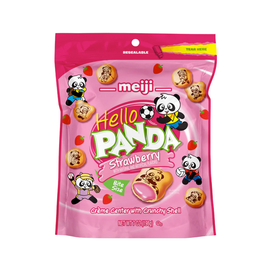Meiji Hello Panda Strawberry 7 Oz - 6 Pack