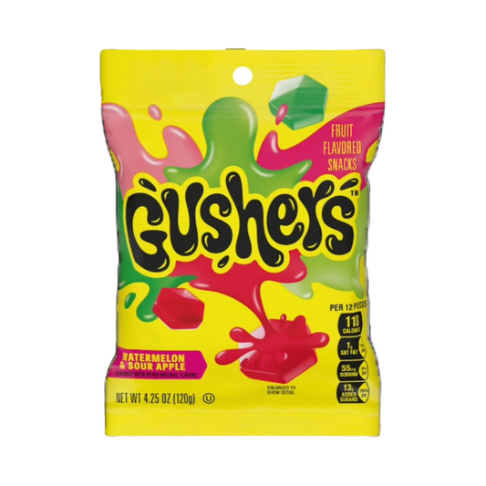 Gushers Watermelon & Sour Apple Gummy - 8 Pack