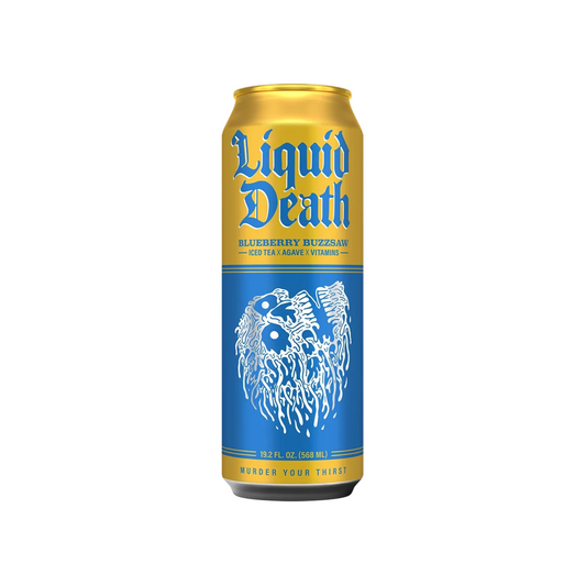 Liquid Death Iced Tea Blueberry Buzzsaw 19.8 Oz - 24 Pack