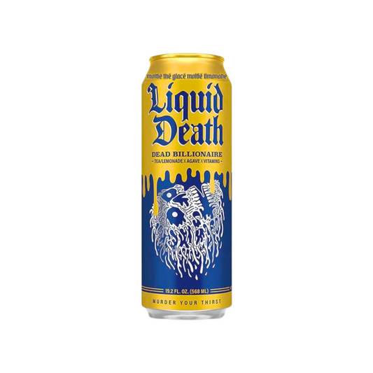 Liquid Death Iced Tea Dead Billionaire 19.8 Oz - 24 Pack