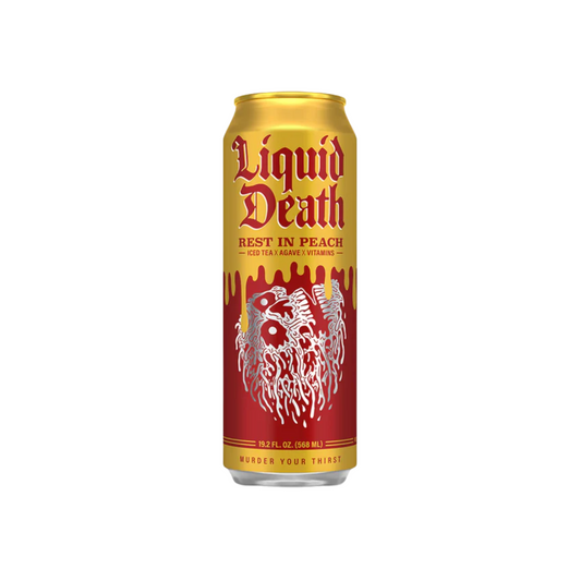 Liquid Death Iced Tea Rest in Peach 19.8 Oz - 24 Pack