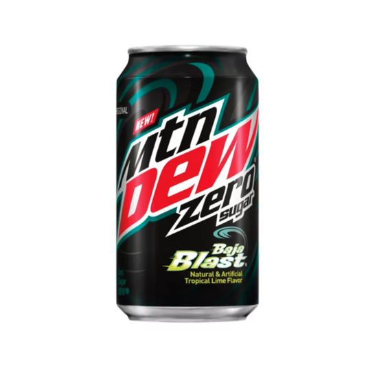 Mtn Dew Baja Blast Zero Can 12 Oz - 12 Pack