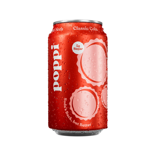 Poppi Classic Cola Can 12 Oz - 12 Pack