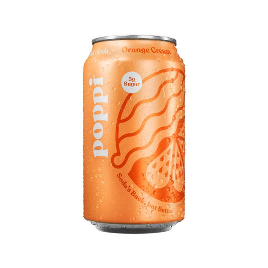 Poppi Orange Cream Can 12 Oz - 12 Pack