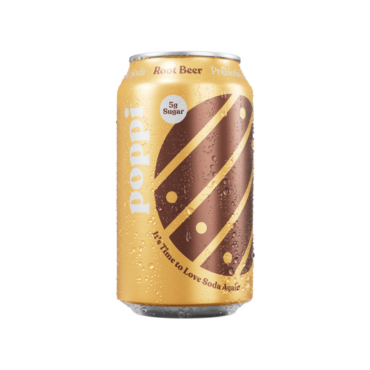 Poppi Root Beer Can 12 Oz - 12 Pack