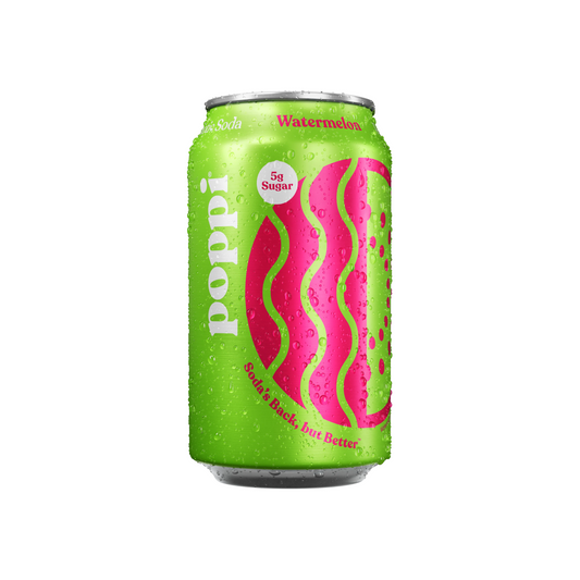 Poppi Watermelon Can 12 Oz - 12 Pack