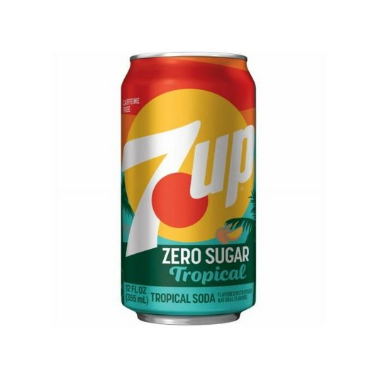 7Up Tropical Zero Can 12 Oz - 12 Pack