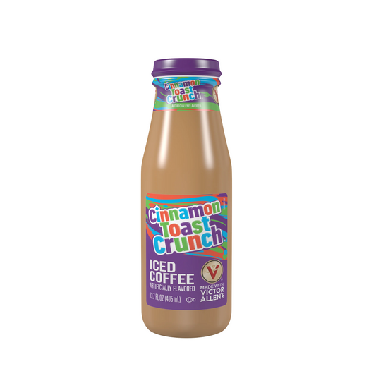 Victor Allen's Cinnamon Toast Crunch Coffee Glass Bottle 13.7 Oz - 12 Pack