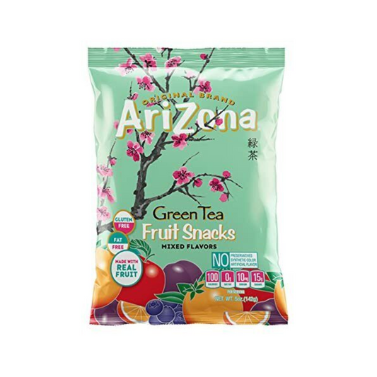 Arizona Green Tea Fruit Snacks Gummy Bag - 12 Pack
