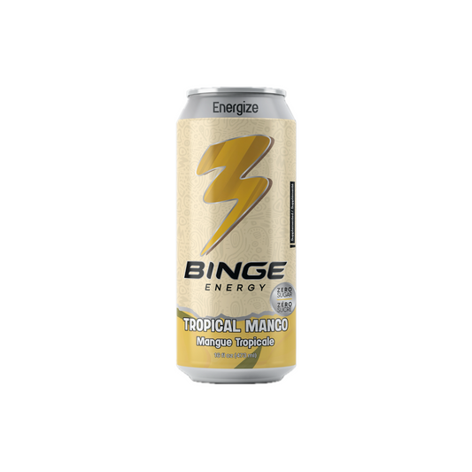 Binge Energy Tropical Mango 16 Oz - 12 pack