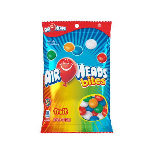 Air Heads Bites Fruit 6 Oz - 12 Pack