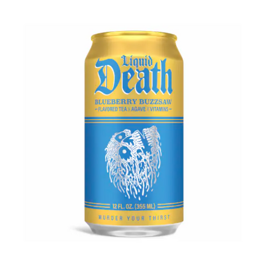 Liquid Death Blueberry Buzzsaw Iced Tea 12 Oz - 24 Pack