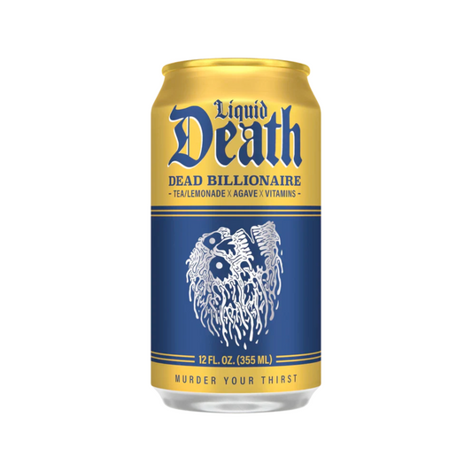 Liquid Death Dead Billionaire Iced Tea 12 Oz - 24 Pack