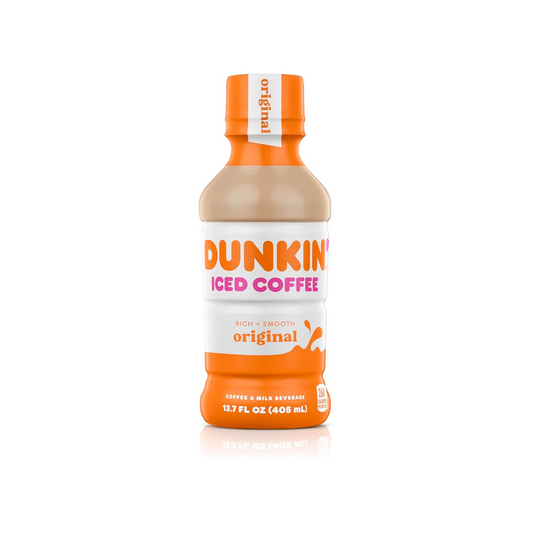 Dunkin Iced Coffee Original Bottle 13.7 Oz - 12 Pack
