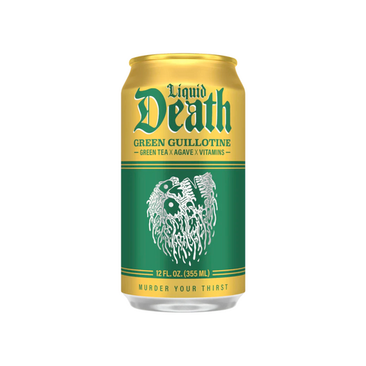 Liquid Death Green Guillotine Iced Tea 12 Oz - 24 Pack