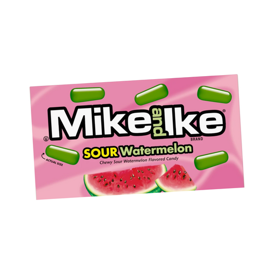 Mike & Ike Sour Watermelon Theatre Box 4.25 Oz/ 12 Pack