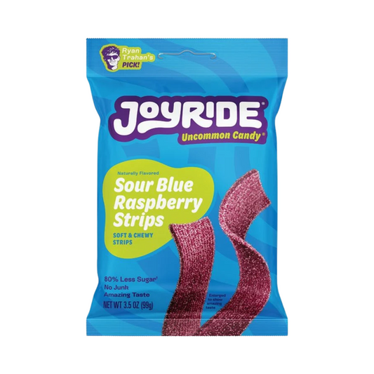Joyride Sour Blue Raspberry Strips 3.5 Oz - 10 Pack