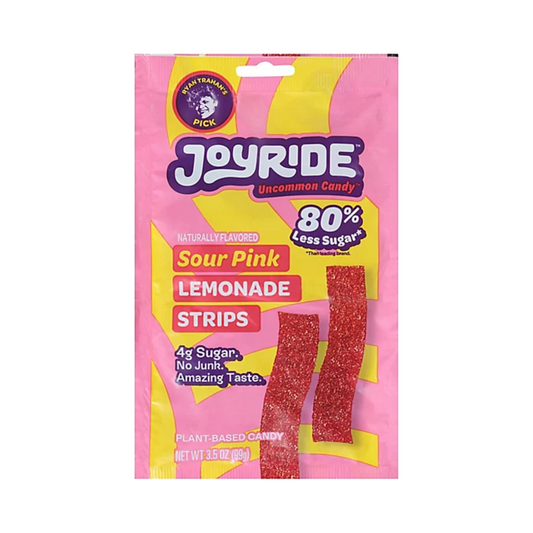 Joyride Sour Pink Lemonade Strips 3.5 Oz - 10 Pack