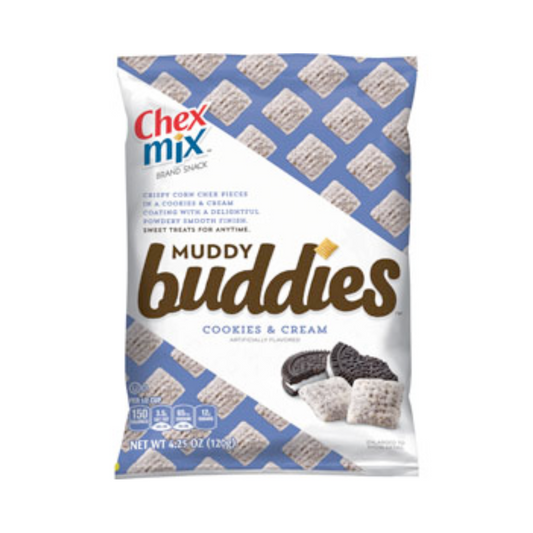 Chex Mix Muddy Buddies Cookies & Cream 4.5 Oz - 7 Pack