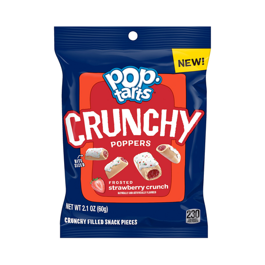 Pop Tarts Crunchy Poppers Strawberry Crunch 2.1 Oz - 6 Pack