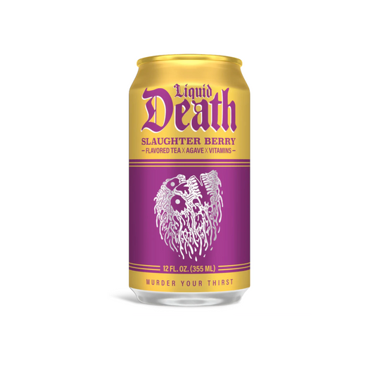 Liquid Death Slaughter Berry Iced Tea 12 Oz - 24 Pack