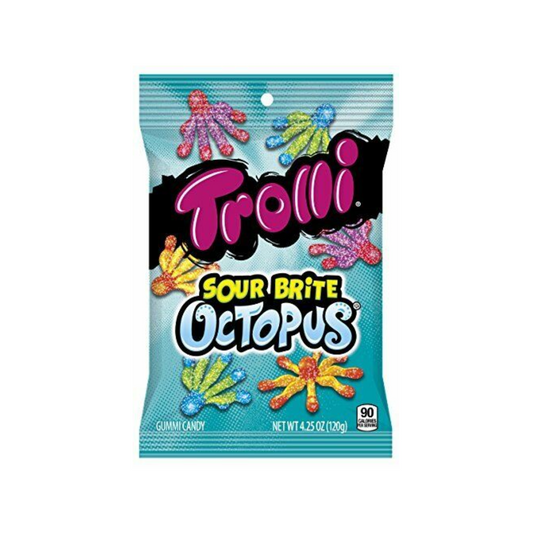 Trolii Sour Brite Octopus Gummy Bag - 12 Pack