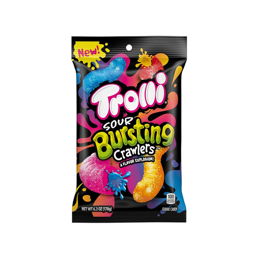 Trolii Sour Bursting Crawler Gummy Bag - 12 Pack
