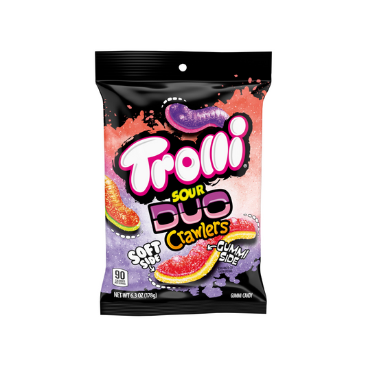 Trolii Sour Duo Crawler Gummy Bag - 12 Pack